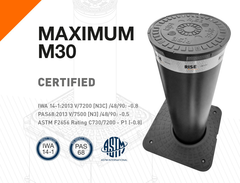 MAXIMUM is the new bollard with the K4, M30, C730 certificate